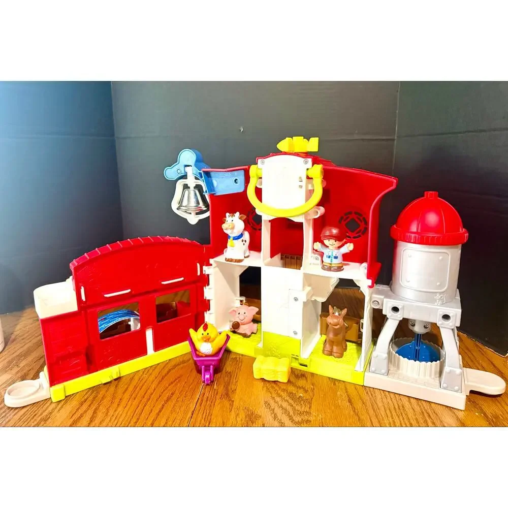 FP Little People Caring For Animals Farm Barn Farmer Animals Smart Stages set 1